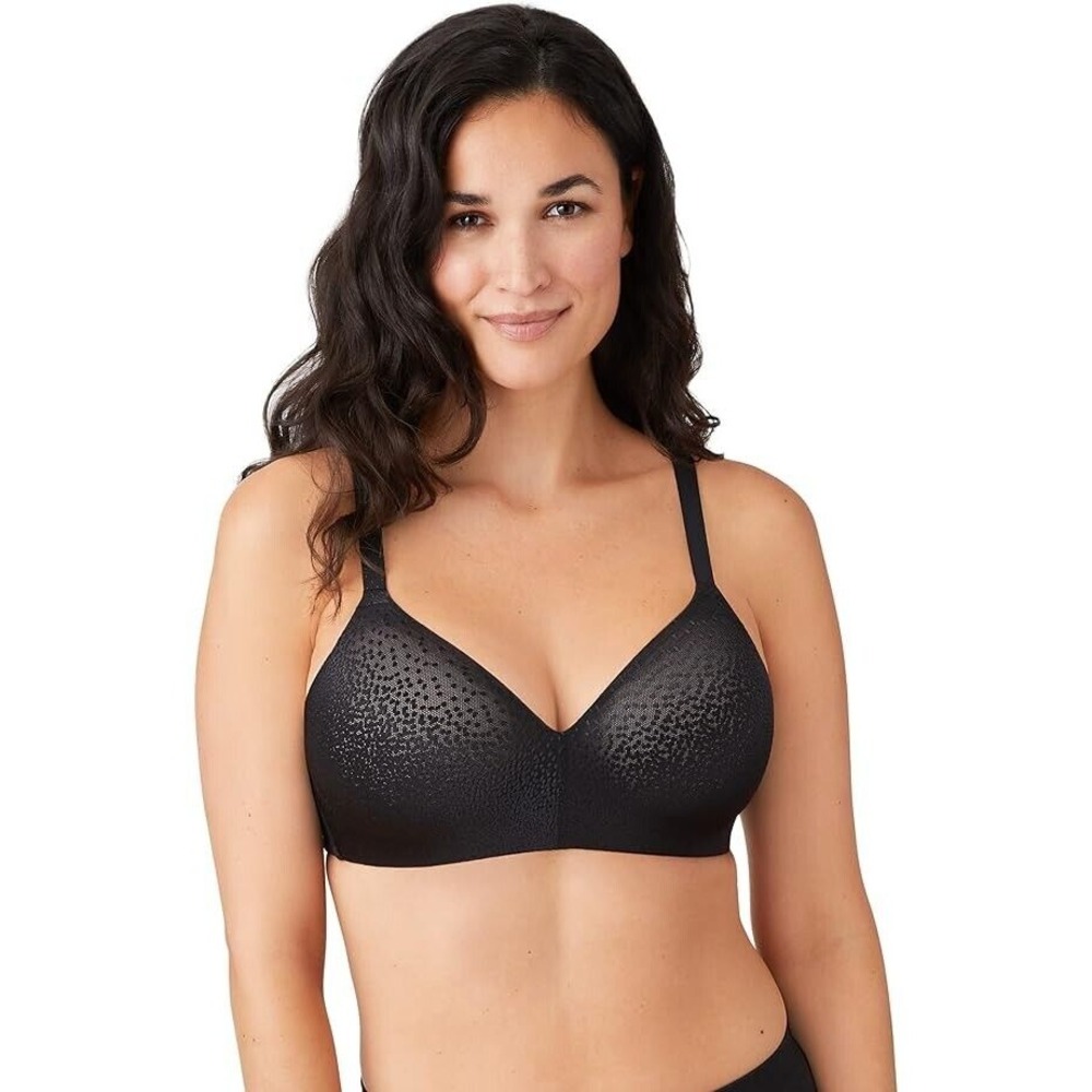 Wacoal Back Appeal Wire Free T Shirt Bra Black 856303 Size 34D 34 D New